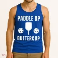 Pickleball Lover Funny Paddle Up Buttercup Gift Tank Top thumb 3