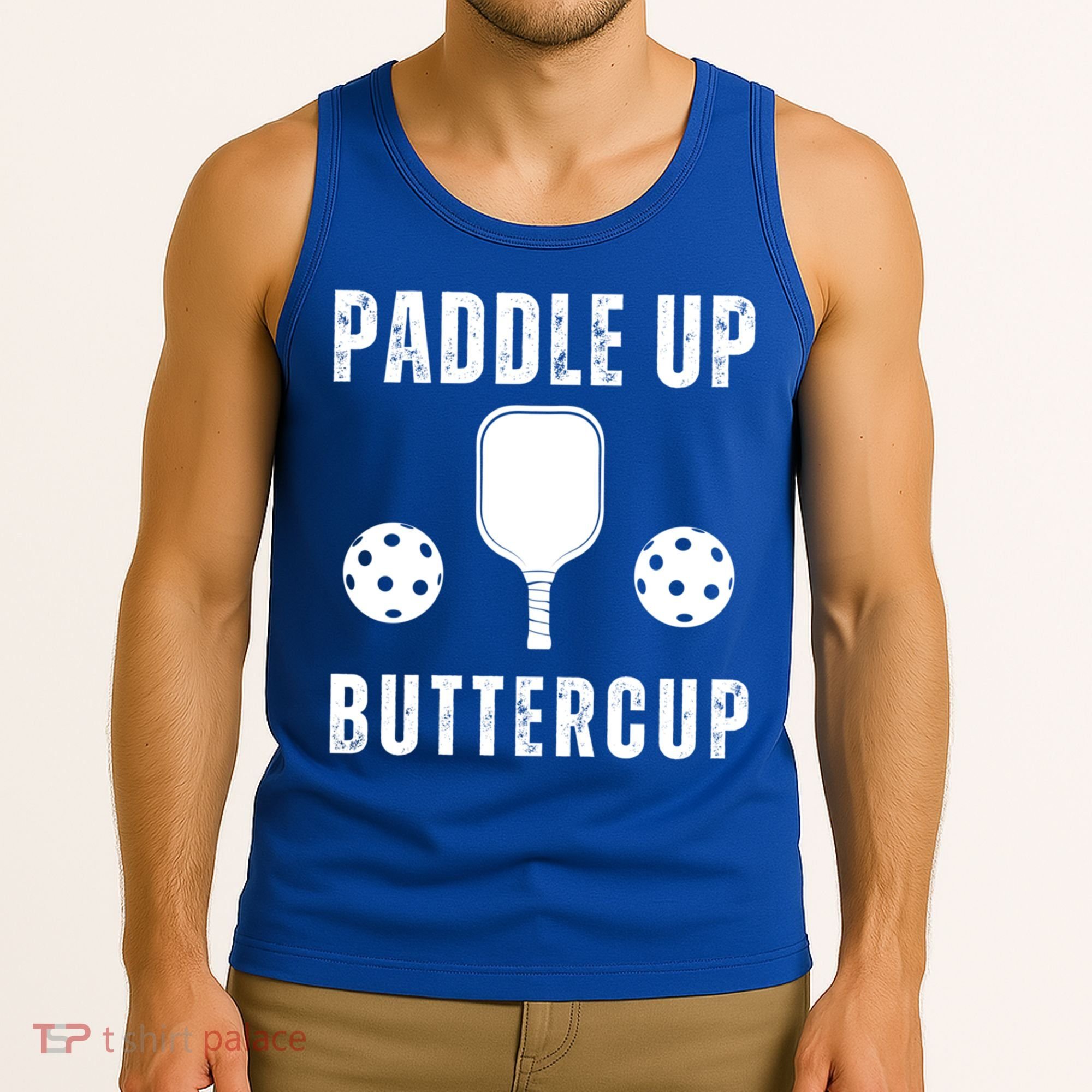 Pickleball Lover Funny Paddle Up Buttercup Gift Tank Top