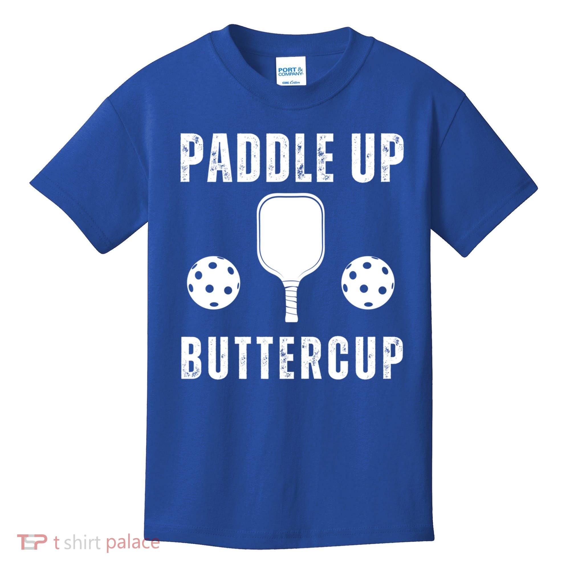 Pickleball Lover Funny Paddle Up Buttercup Gift Kids T-Shirt