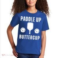 Pickleball Lover Funny Paddle Up Buttercup Gift Kids T-Shirt thumb 2