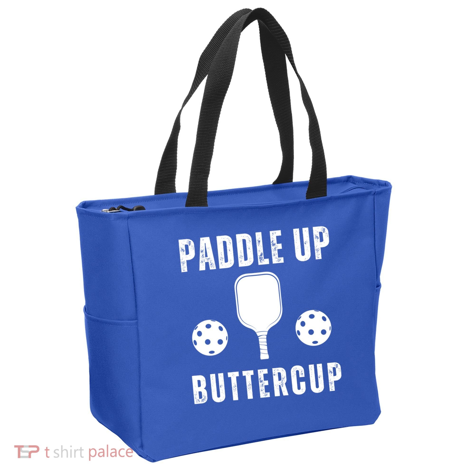 Pickleball Lover Funny Paddle Up Buttercup Gift Tote Bag