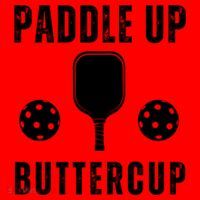 Pickleball Lover Funny Paddle Up Buttercup Gift Santa Hat thumb 1