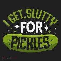 Pickle Lover Funny Pickle Slut I Get Slutty For Pickles Beanie thumb 2