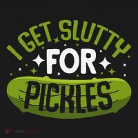 Pickle Lover Funny Pickle Slut I Get Slutty For Pickles Tank Top thumb 6