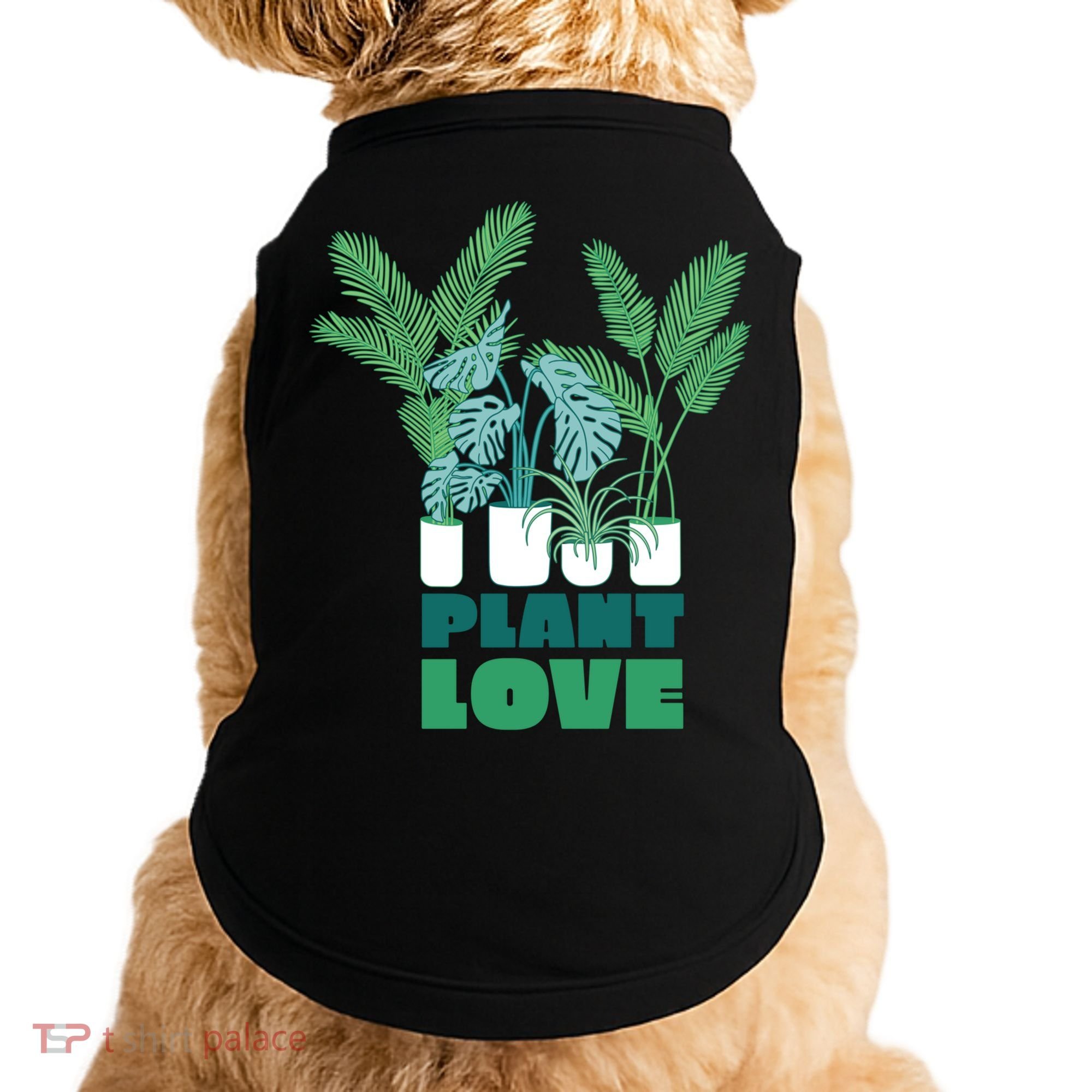 Plant Lover Fern Monstera Gift Doggie Tank