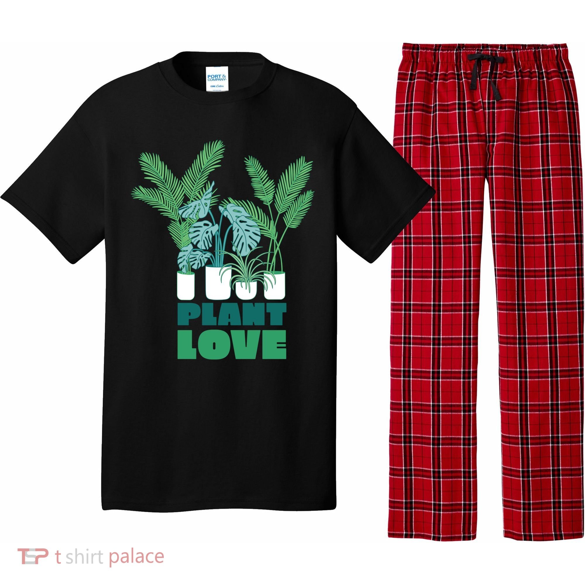 Plant Lover Fern Monstera Gift Pajama Set