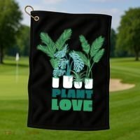 Plant Lover Fern Monstera Gift Golf Towel thumb 1