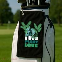 Plant Lover Fern Monstera Gift Golf Towel thumb 2