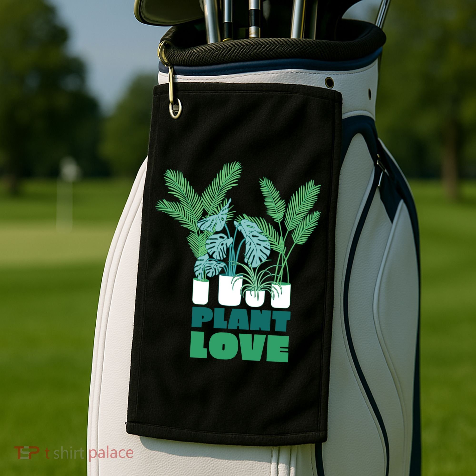 Plant Lover Fern Monstera Gift Golf Towel