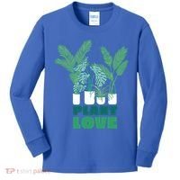 Plant Lover Fern Monstera Gift Kids Long Sleeve Shirt thumb 0
