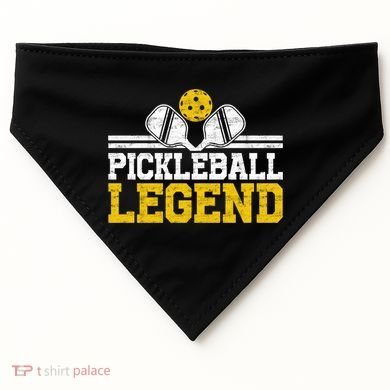 Pickleball Legend Funny Vintage Distressed Meaningful Gift USA-Made Doggie Bandana