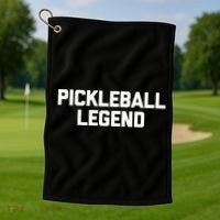 Pickleball Legend Funny Saying Sarcastic Novelty Pickleball Funny Gift Golf Towel thumb 1