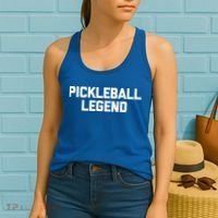Pickleball Legend Funny Saying Sarcastic Novelty Pickleball Funny Gift Women's Tank Top thumb 2