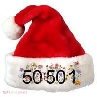 President Liberal Floral 50501 50Protest 50States 1Movement Santa Hat thumb 0