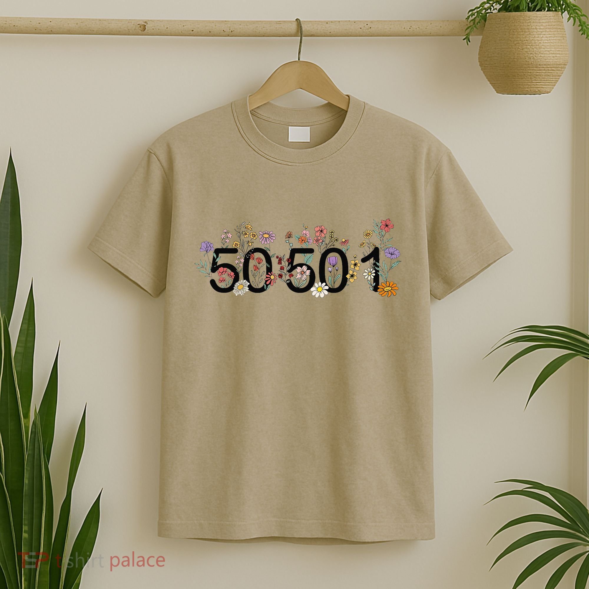 President Liberal Floral 50501 50Protest 50States 1Movement T-Shirt