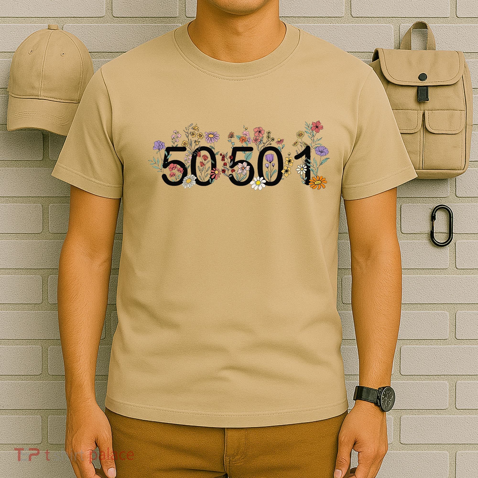 President Liberal Floral 50501 50Protest 50States 1Movement T-Shirt