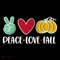 Peace Love Fall Cute USA-Made Doggie Bandana thumb 2