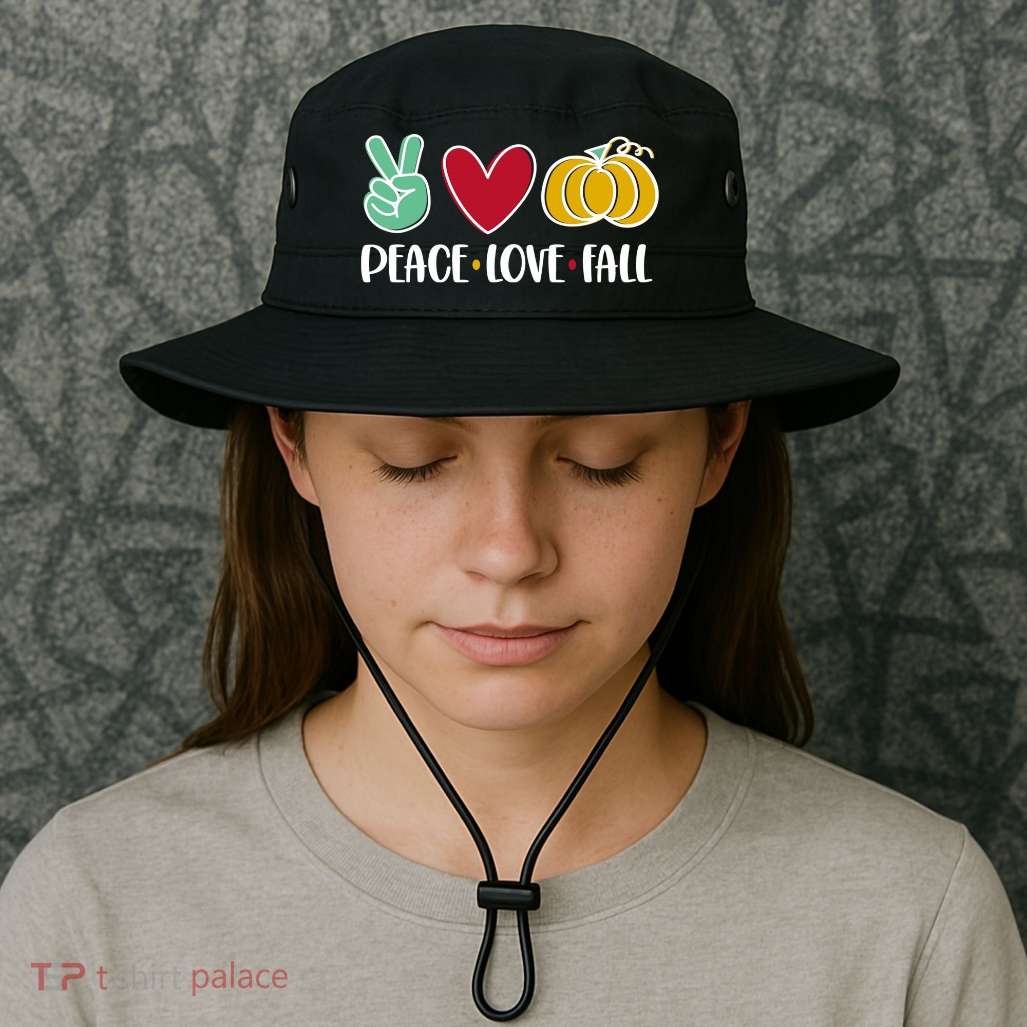 Peace Love Fall Cute Bucket Hat
