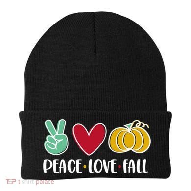 Peace Love Fall Cute Beanie