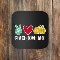 Peace Love Fall Cute Coaster thumb 0