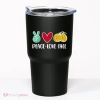 Peace Love Fall Cute Tumbler thumb 0