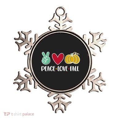 Peace Love Fall Cute Ornament