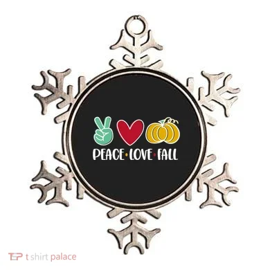 Peace Love Fall Cute Ornament
