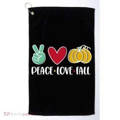 Peace Love Fall Cute Golf Towel