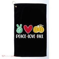 Peace Love Fall Cute Golf Towel thumb 0