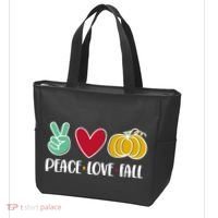 Peace Love Fall Cute Tote Bag thumb 3
