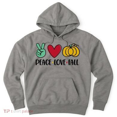 Peace Love Fall Cute Hoodie