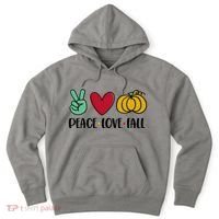 Peace Love Fall Cute Hoodie thumb 0