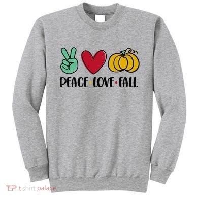 Peace Love Fall Cute Sweatshirt