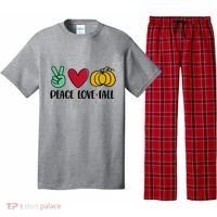 Peace Love Fall Cute Pajama Set thumb 0
