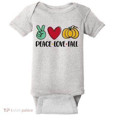 Peace Love Fall Cute Baby Bodysuit