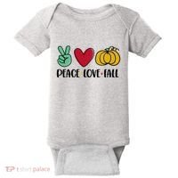 Peace Love Fall Cute Baby Bodysuit thumb 0