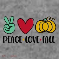 Peace Love Fall Cute Toddler Hoodie thumb 2