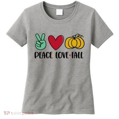 Peace Love Fall Cute Women's T-Shirt