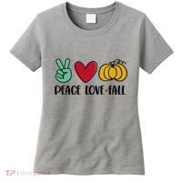 Peace Love Fall Cute Women's T-Shirt thumb 0
