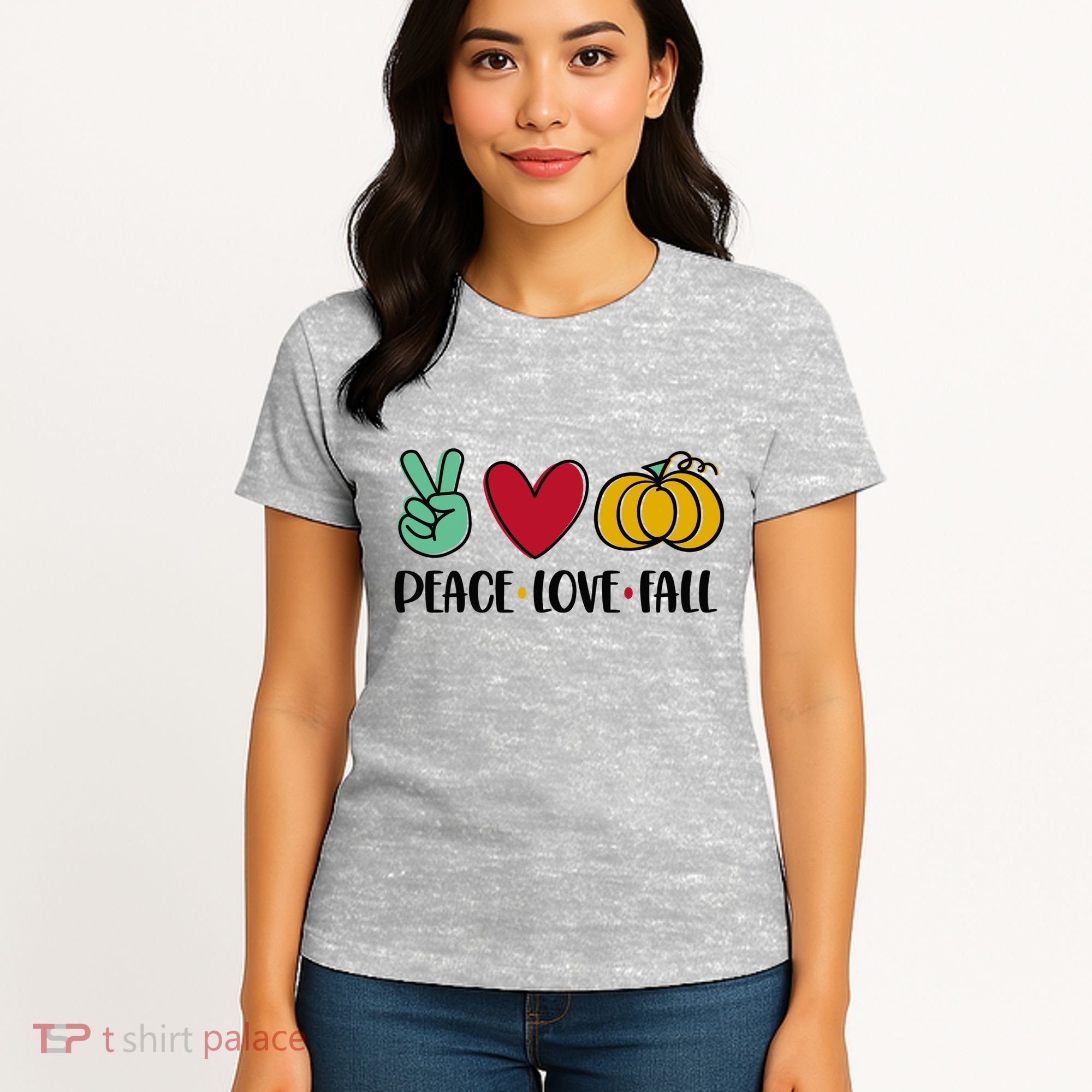 Peace Love Fall Cute Women's T-Shirt