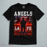 Proud La Firefighters Lafd Los Angeles Firefighters Hero Usa T-Shirt thumb 5