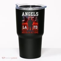 Proud La Firefighters Lafd Los Angeles Firefighters Hero Usa Tumbler thumb 0