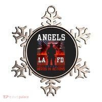 Proud La Firefighters Lafd Los Angeles Firefighters Hero Usa Ornament thumb 0