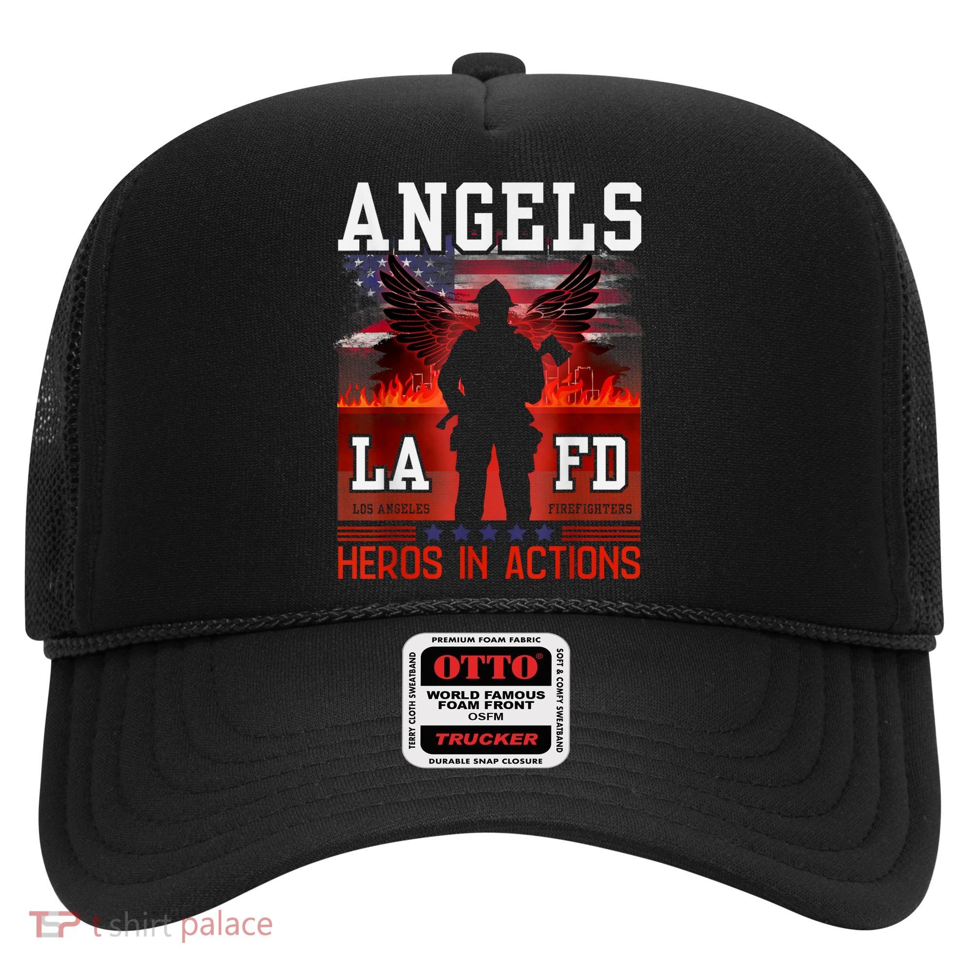 Proud La Firefighters Lafd Los Angeles Firefighters Hero Usa Hat