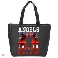 Proud La Firefighters Lafd Los Angeles Firefighters Hero Usa Tote Bag thumb 0