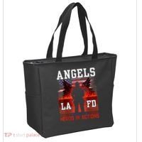 Proud La Firefighters Lafd Los Angeles Firefighters Hero Usa Tote Bag thumb 2
