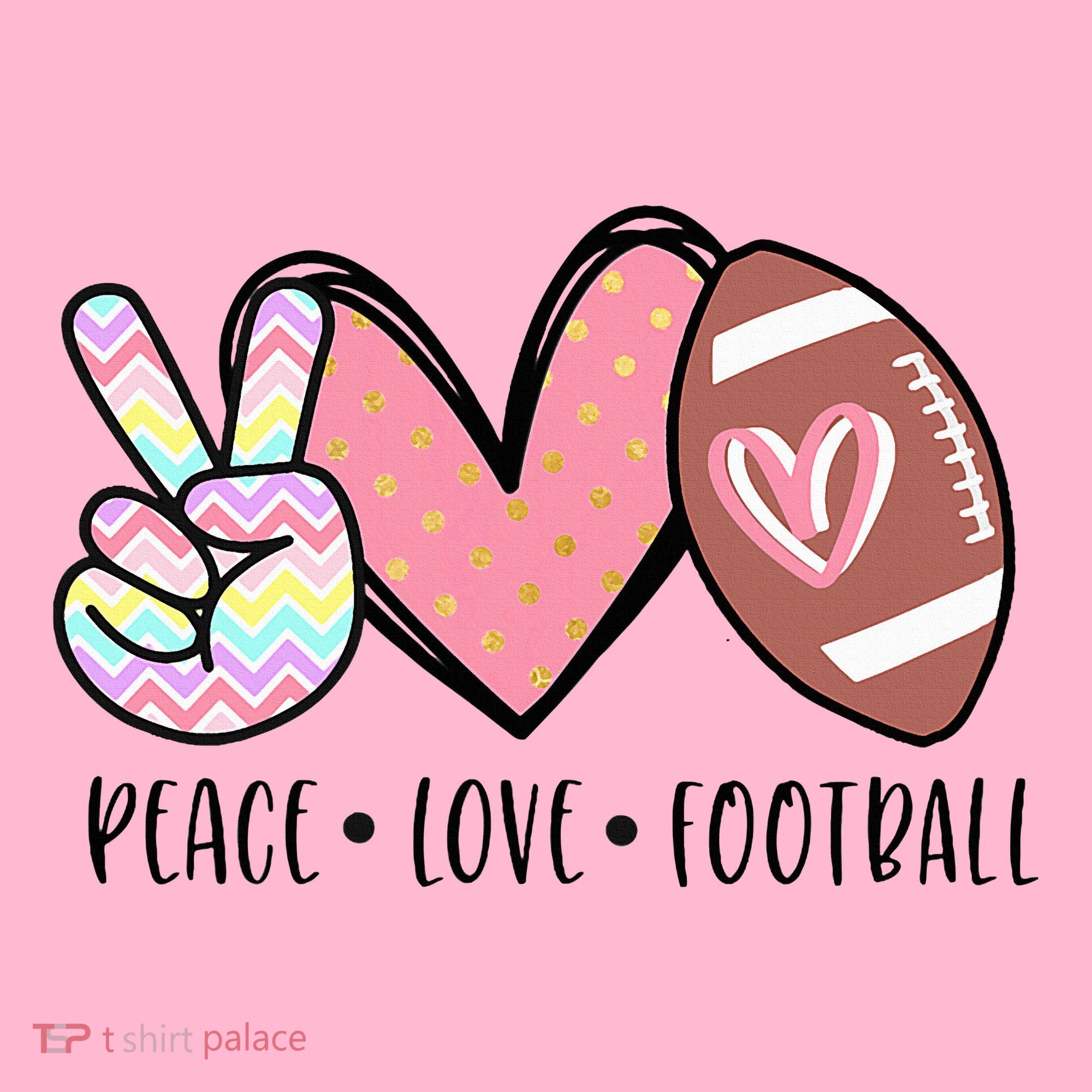 Peace Love Football Mom Cute Coaster