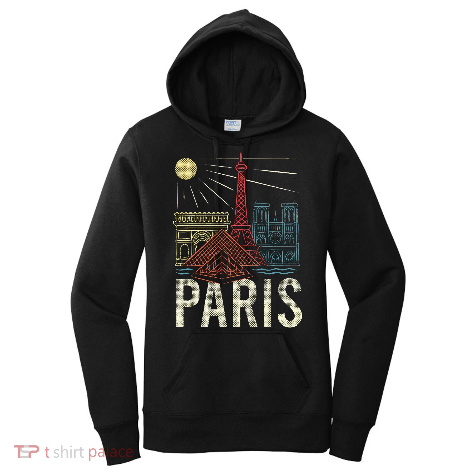 Paris Lover France Tourist Paris Art Paris Women's Hoodie