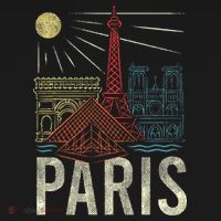 Paris Lover France Tourist Paris Art Paris Women's Hoodie thumb 2