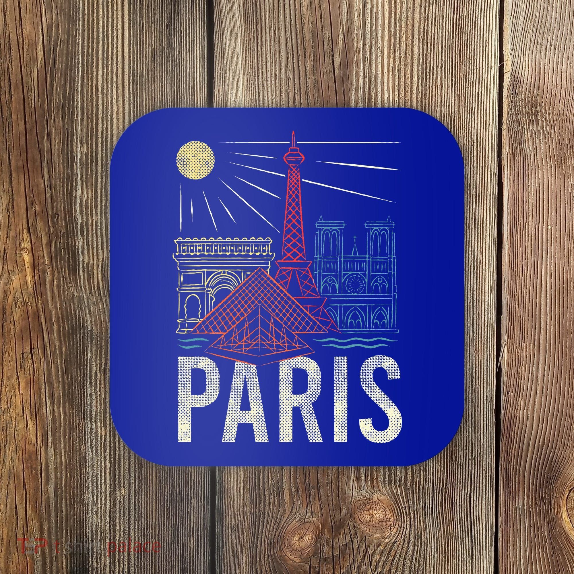 Paris Lover France Tourist Paris Art Paris Coaster